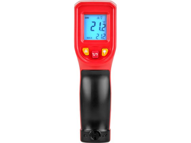 Инфракрасный термометр (пирометр) WORTEX IP 5060 -50°C...+600°C,регулировка чувствительности 0,1-1,0 (Встроенный лазер, батарейки в комплект