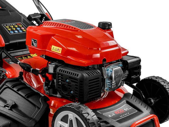 Газонокосилка бензиновая ECO LG-745 E самоходная (6 л.с., шир. 51 см, самоходная, электростарт, мульчир., стальн. корпус, травосборник 70 л)