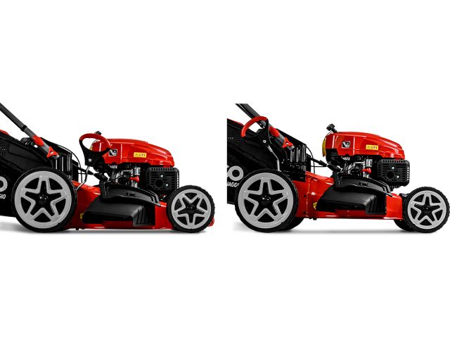 Газонокосилка бензиновая ECO LG-745 E самоходная (6 л.с., шир. 51 см, самоходная, электростарт, мульчир., стальн. корпус, травосборник 70 л)