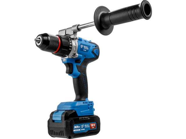 Аккум. дрель-шуруповерт BULL SR 1802 Xcase, XLTpro, БЕСЩЕТ., 18 В, 80 Н*м, 2*4 А*ч, БЗП 13 мм (шурупы до 10 мм)