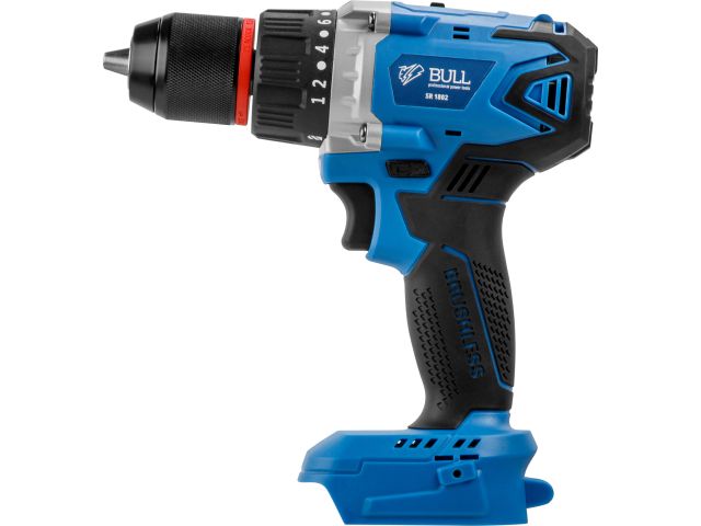 Аккум. дрель-шуруповерт BULL SR 1802 Xcase, XLTpro, БЕСЩЕТ., 18 В, 80 Н*м, 2*4 А*ч, БЗП 13 мм (шурупы до 10 мм)