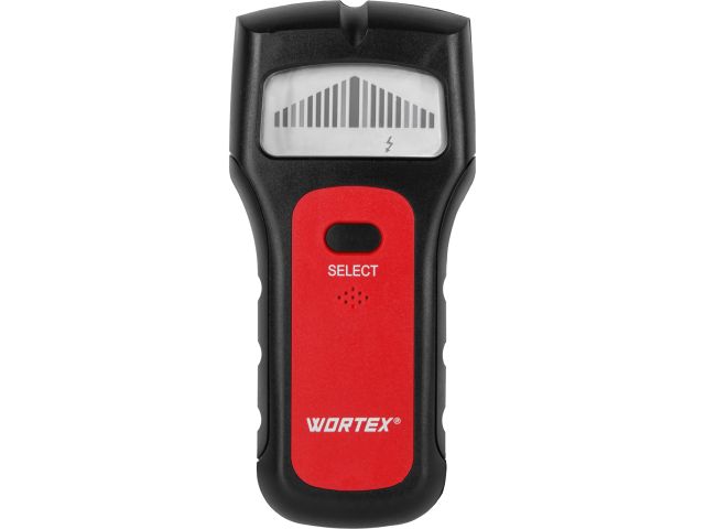 Детектор проводки WORTEX MD 5009 в кор., проводка 50 мм, металл 38 мм, 9 В крона (ЖК-дисплей, автокалибровка, электропроводка 50 мм, металл 