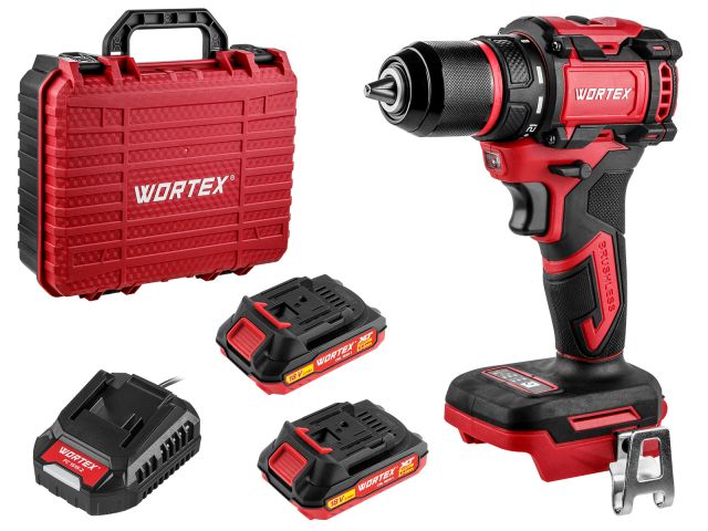 Аккум. дрель-шуруповерт WORTEX BD 2025-1 DLi в чем. ALL1 XLT БЕСЩЕТ, 18 В, 50 Н*м, 2х2 А*ч, БЗП 13 м (шурупы до 9 мм, защита от перегрузки и