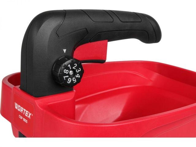 Аккум. разбрасыватель WORTEX CSP 1805 в кор. ALL1 XLT SET в кор. 18 В, 1 АКБ 2 А.ч. + з/у шир. 5м