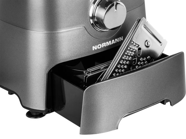 Кухонный комбайн NORMANN AFP-971 (ОТГРУЗКА ТОЛЬКО ПО ЭТН/ЭТТН | 1300 Вт; 2 скор.+ импульс. реж.; 14 функций; блендер 1.8 л; чаша чоп. 3.5 л;