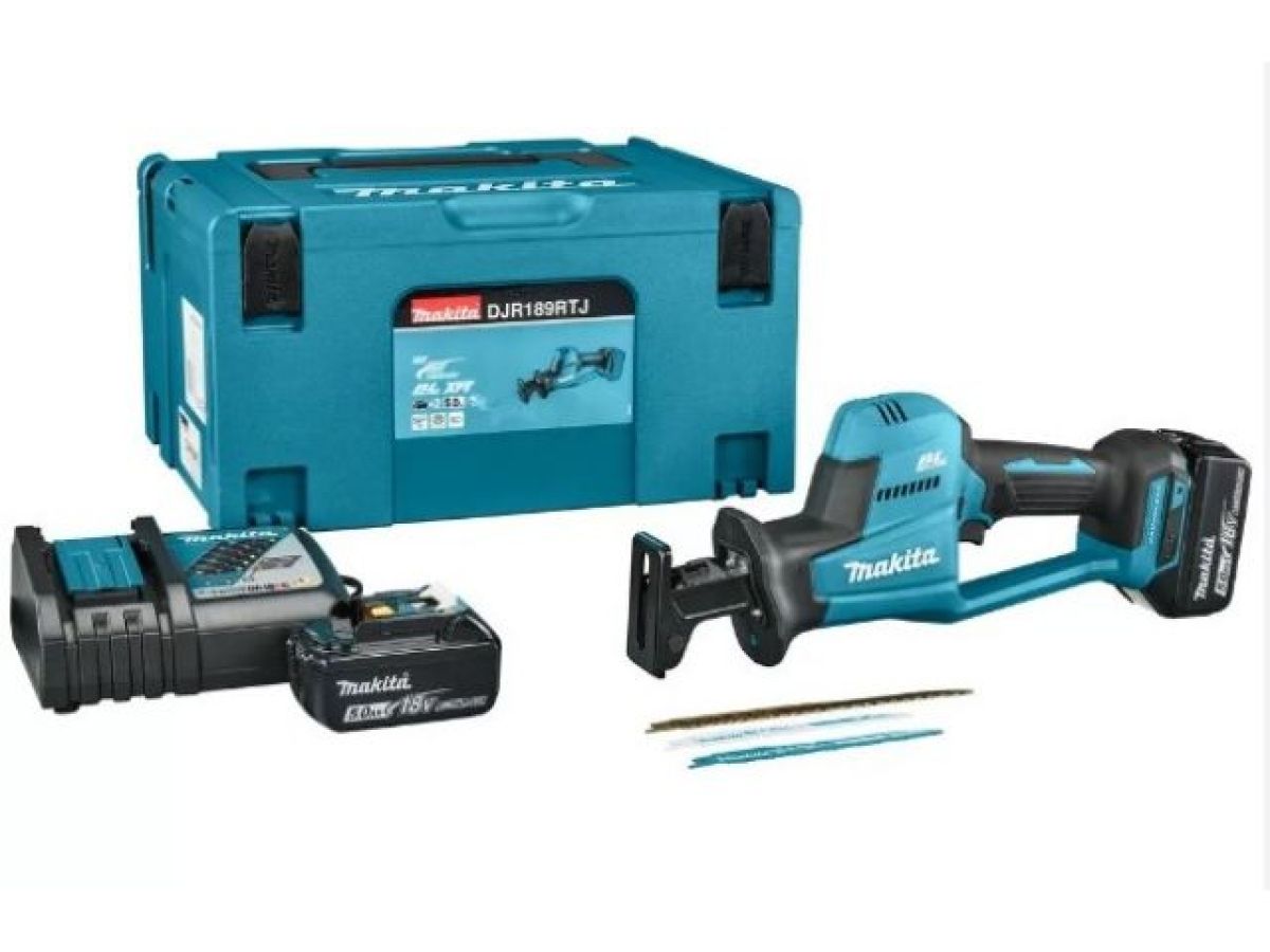 Аккум. сабельная пила MAKITA LXT DJR189RTJ в кейсе