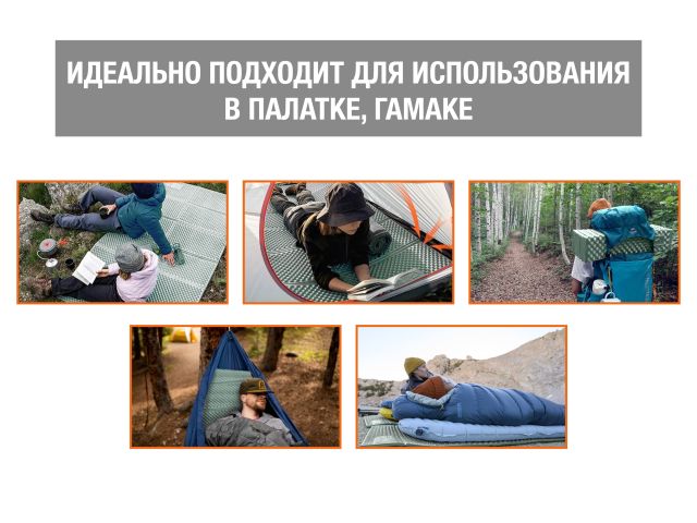 Коврик туристический складной с фольгой, Coyote Plus, ARIZONE (длина: 180 см, ширина: 60 см, толщина: 1,8 см)