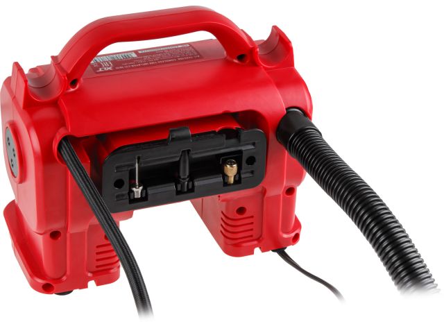 Аккум. компрессор WORTEX CTI 1810 в кор. ALL1 XLT SOLO 18 В, 11 бар, 9/360 л/мин (160 PSI / 1100 кПа, цифровой манометр, 790 мм шланг, подсв