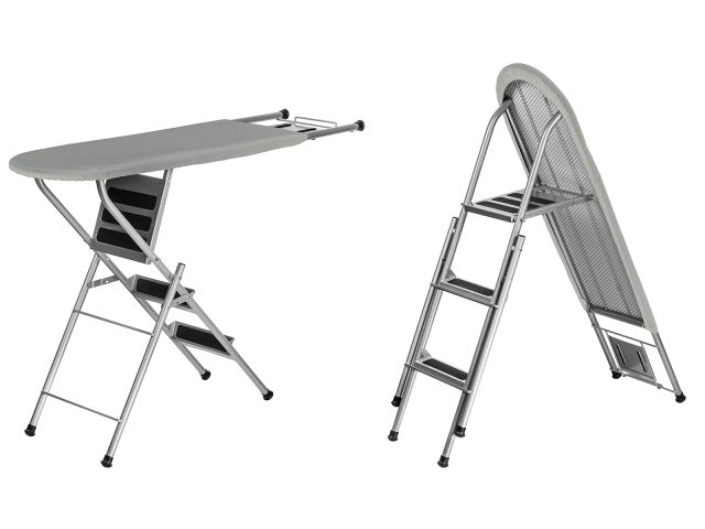 Доска гладильная - стремянка, Ruby 2, (1250х340 мм), с подставкой под утюг, PERFECTO LINEA