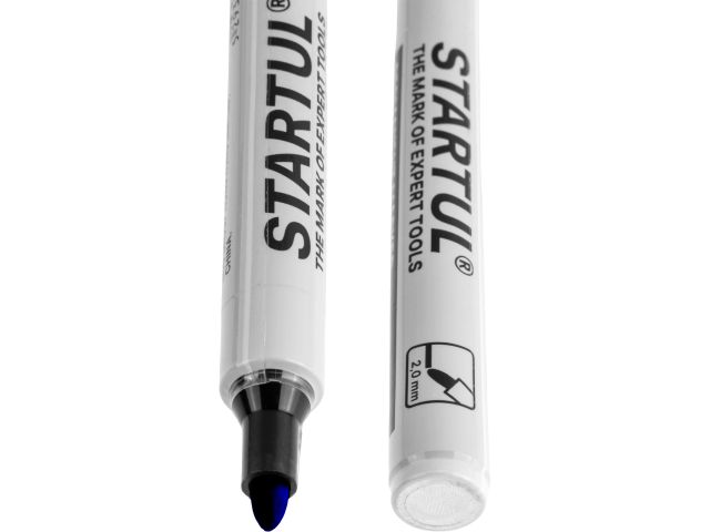 Маркер промышл. перманентный фетровый синий STARTUL PROFI (ST4340-02) (толщ. линии 2,0 мм)