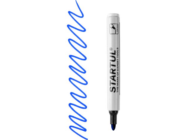 Маркер промышл. перманентный фетровый синий STARTUL PROFI (ST4340-02) (толщ. линии 2,0 мм)