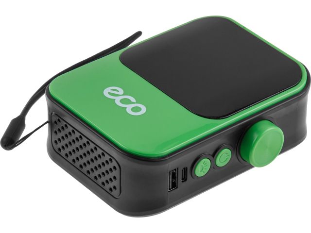 Компрессор автомобильный ECO AE-007 Comfort (7,4 В, 40 Вт, 18 л/мин, 4000 мА·ч, 10 Бар, LED дисплей, режим повербанка, фонарь, 4 насадки, су