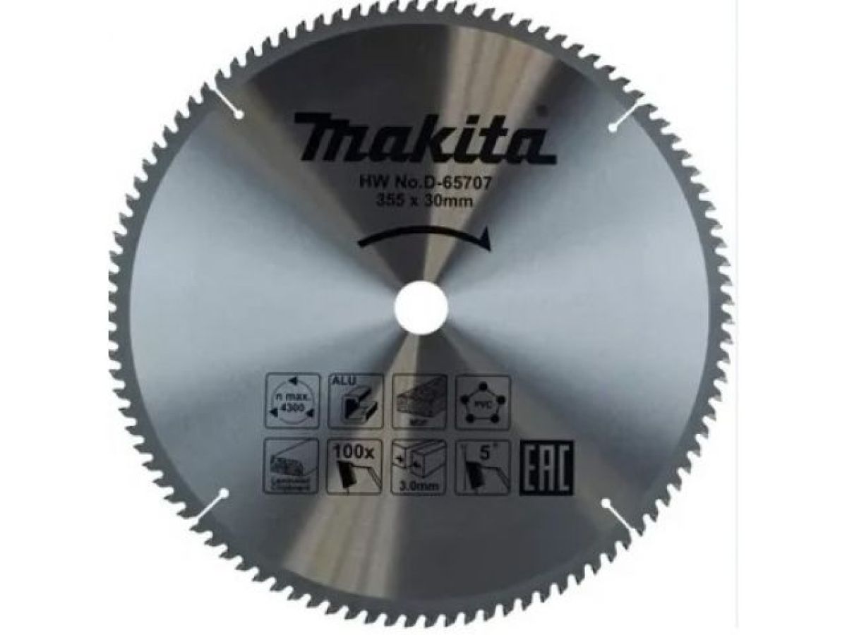 Диск пильный 355х30 мм 100 зуб. по алюминию MAKITA