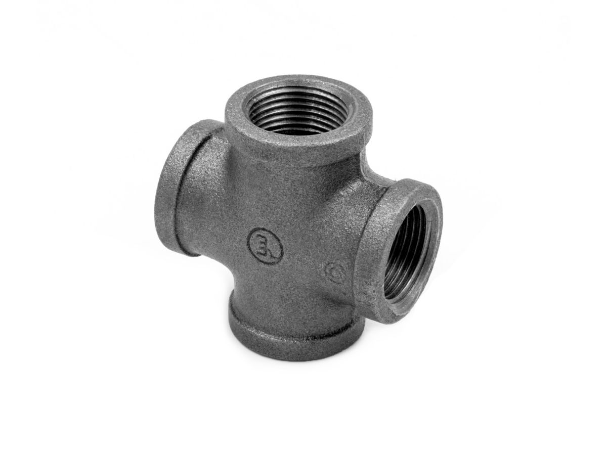 Крестовина 3/4" чугун черн., AV Engineering