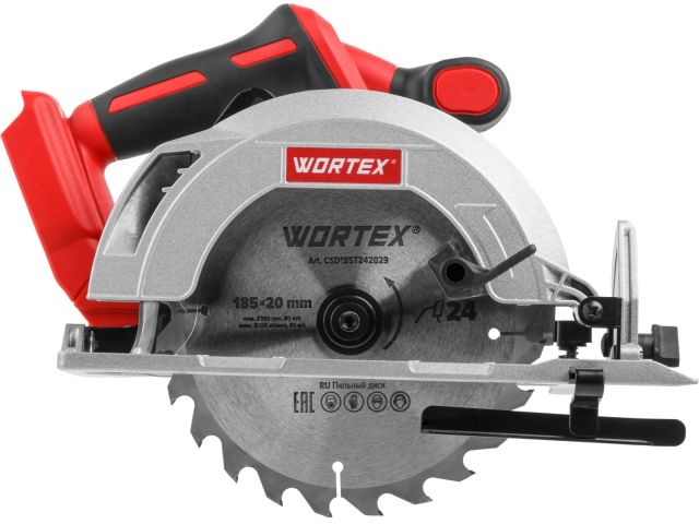Аккум. циркулярная пила WORTEX CCS 1819-1 в чем. ALL1 XLT SET БЕСЩЕТ., 18 В, 185 мм, до 63 мм (ЗУ 2А)