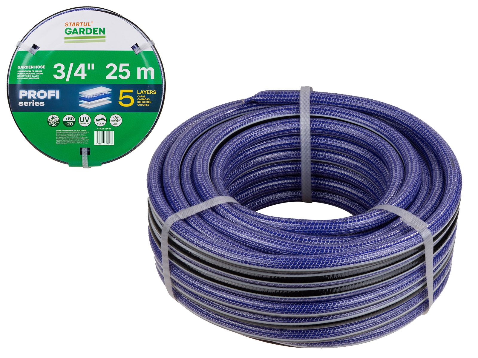Шланг поливочный 3/4″ 25м STARTUL GARDEN PROFI (ST6038-3/4-25)