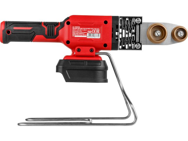 Аккум. сварочный аппарат для полимерных труб WORTEX  CWM 1834 ALL1 XLT SOLO + 3 насадки (300 Вт, 25-340 С, электронная регулировка.)