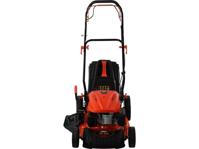 Газонокосилка бензиновая STARTUL GARDEN 46 SM самоходная (5.0 л.с., шир. 46 см, самоходная, мульчир., стальн. корпус, травосборник 60 л)