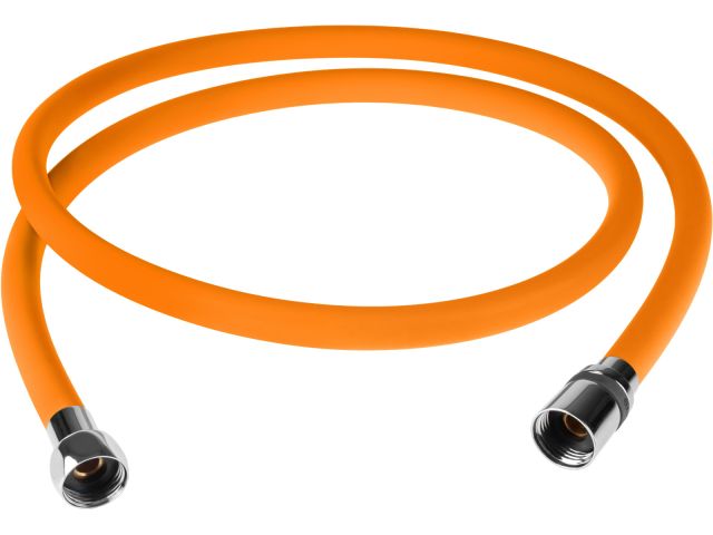 Шланг душевой, Si, 1/2" г-г 150 см, оранжевый, a-five (Гайка латунь (anti-twist), 25 бар)
