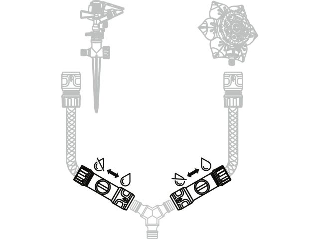 Муфта быстросъемная 1/2"(5/8") с регулятором напора STARTUL METSA (ST6013-11-1/2) (soft touch, двухкомпонентная)