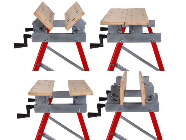 Верстак складной WORTEX WB 1060 в кор. БАМБУК, 605x640x800 мм, регулировка столешницы (нагрузка до 150 кг, масса 5,3 кг)