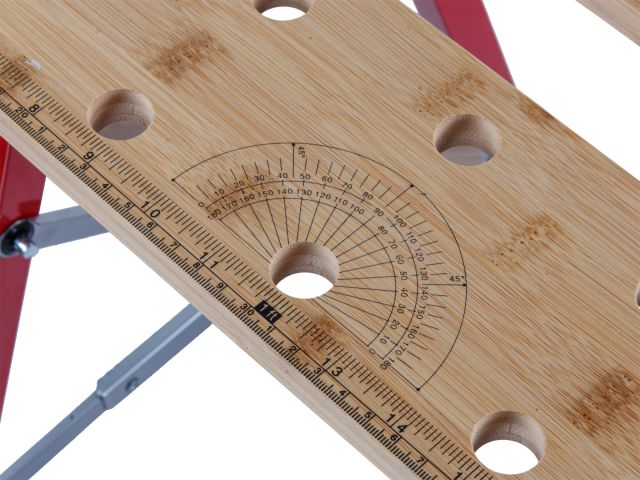 Верстак складной WORTEX WB 1060 в кор. БАМБУК, 605x640x800 мм, регулировка столешницы (нагрузка до 150 кг, масса 5,3 кг)