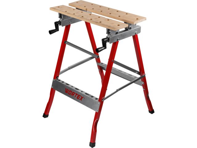 Верстак складной WORTEX WB 1060 в кор. БАМБУК, 605x640x800 мм, регулировка столешницы (нагрузка до 150 кг, масса 5,3 кг)