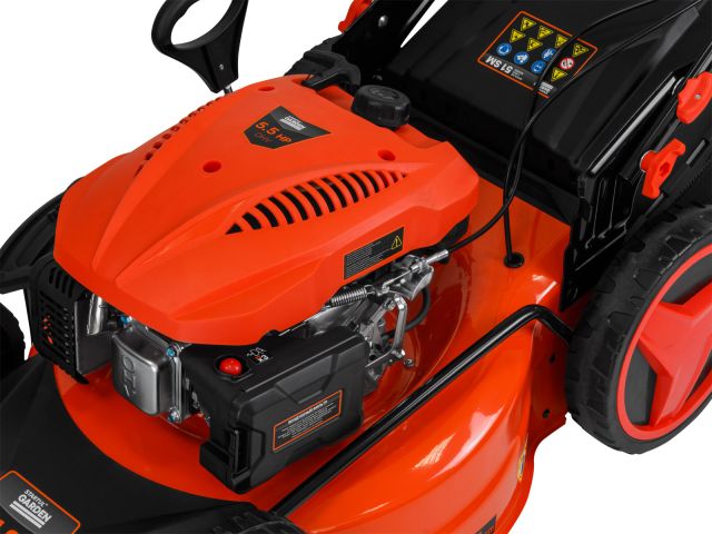 Газонокосилка бензиновая STARTUL GARDEN 51 SM самоходная (5,5 л.с., шир. 51 см, самоходная, мульчир., стальн. корпус, травосборник 70 л)