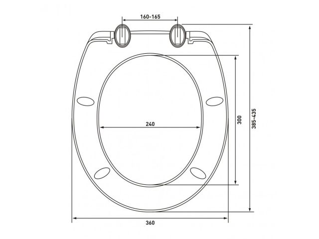 Сиденье для унитаза Standart Plus, AV Engineering