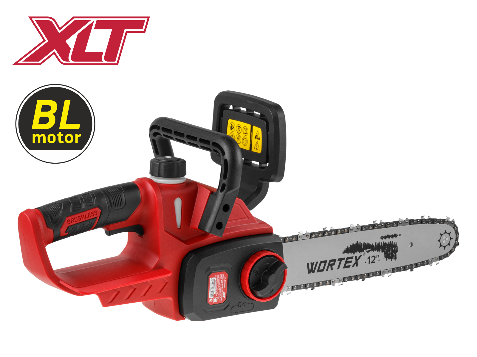 Аккум. пила цепная WORTEX CEC 3018-1 в кор.  XLT SOLO БЕСЩЁТ., 18 В, 30 см
