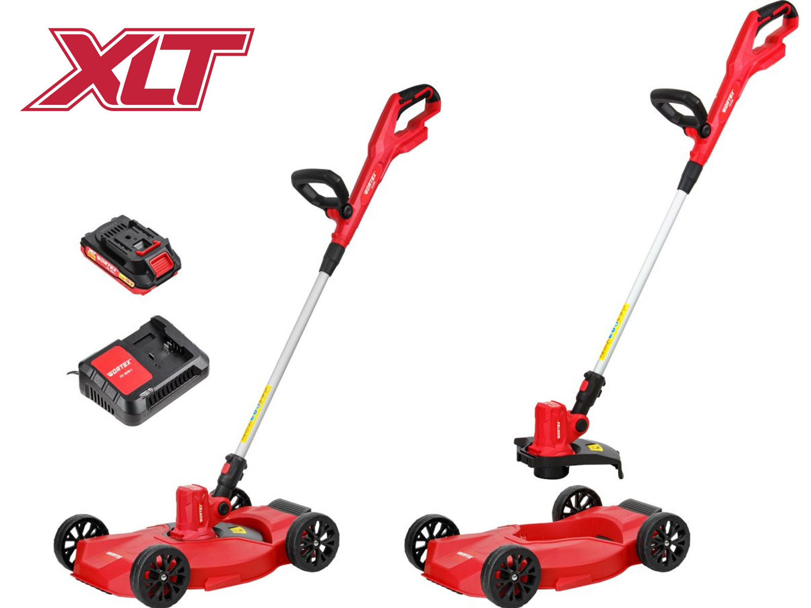 Триммер аккум. WORTEX TB 2818 ALL1 XLT SET 18В, шир.скаш.300 мм, авт.подача лески, леска 1.6 мм