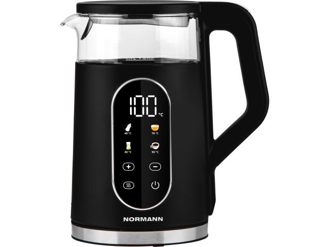 Чайник электрический NORMANN AKL-525 (ОТГРУЗКА ТОЛЬКО ПО ЭТН/ЭТТН | 2200 Вт; 1,7 л; двойн.стенки; сенсорная панель с терморегуляцией; поддер