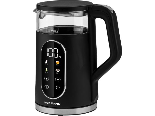 Чайник электрический NORMANN AKL-525 (ОТГРУЗКА ТОЛЬКО ПО ЭТН/ЭТТН | 2200 Вт; 1,7 л; двойн.стенки; сенсорная панель с терморегуляцией; поддер