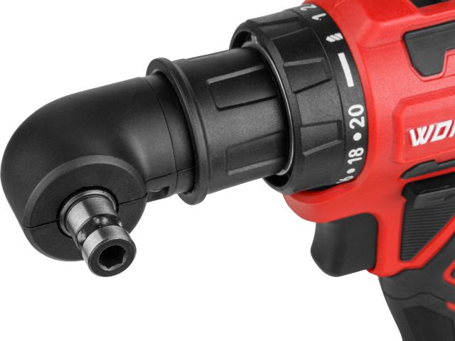 Аккум. дрель-шуруповерт WORTEX BD 2025 LiSET в чем. ALL1 XLT БЕСЩЕТ, 18 В, 55 Н*м, 2х2 А*ч + 2 насад (0-1800 об/мин, подсветка.)