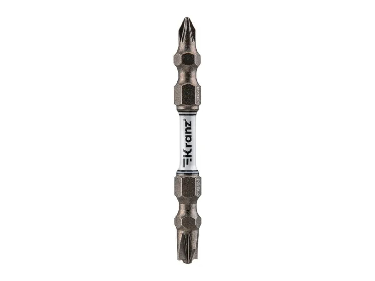 Бита для шуруповерта PZ/FL1 x PZ/FL2х65 мм (2 шт/уп) KRANZ