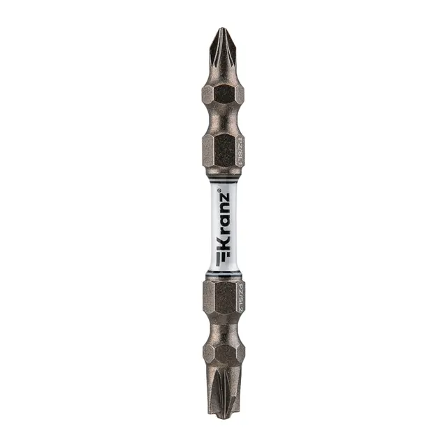 Бита для шуруповерта PZ/FL1 x PZ/FL2х65 мм (2 шт/уп) KRANZ