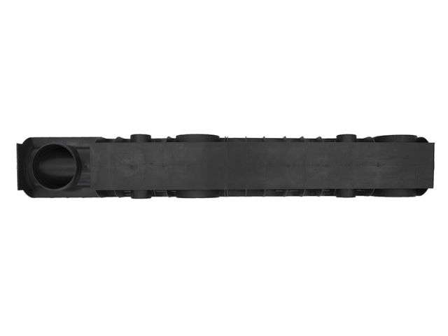 Лоток STANDART 100.125 h129  с решеткой стальной, Ecoteck, РБ (кл. А15)
