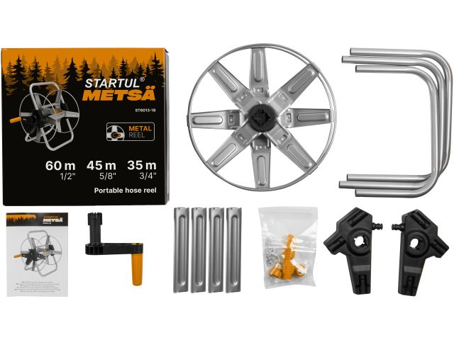 Катушка для шланга 1/2"/60м STARTUL METSA (ST6013-18) (металл)