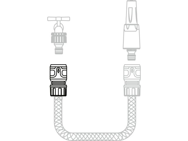 Муфта быстросъемная 1/2"(5/8") STARTUL METSA (ST6013-05-1/2) (soft touch, двухкомпонентная)