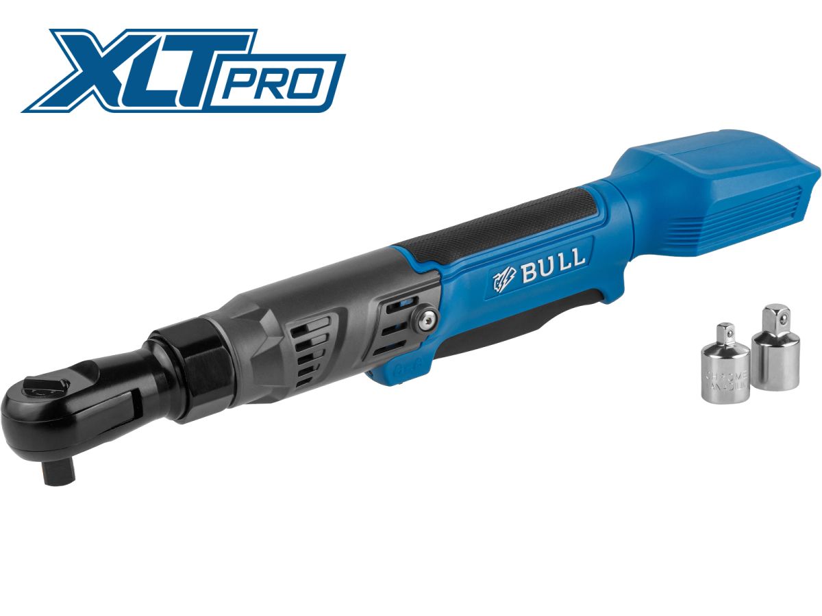 Аккум. угловая трещотка (гайковерт) BULL CRW 9020 в кор. XLTpro SOLO 90 Нм, 0-200 об/мин., LED