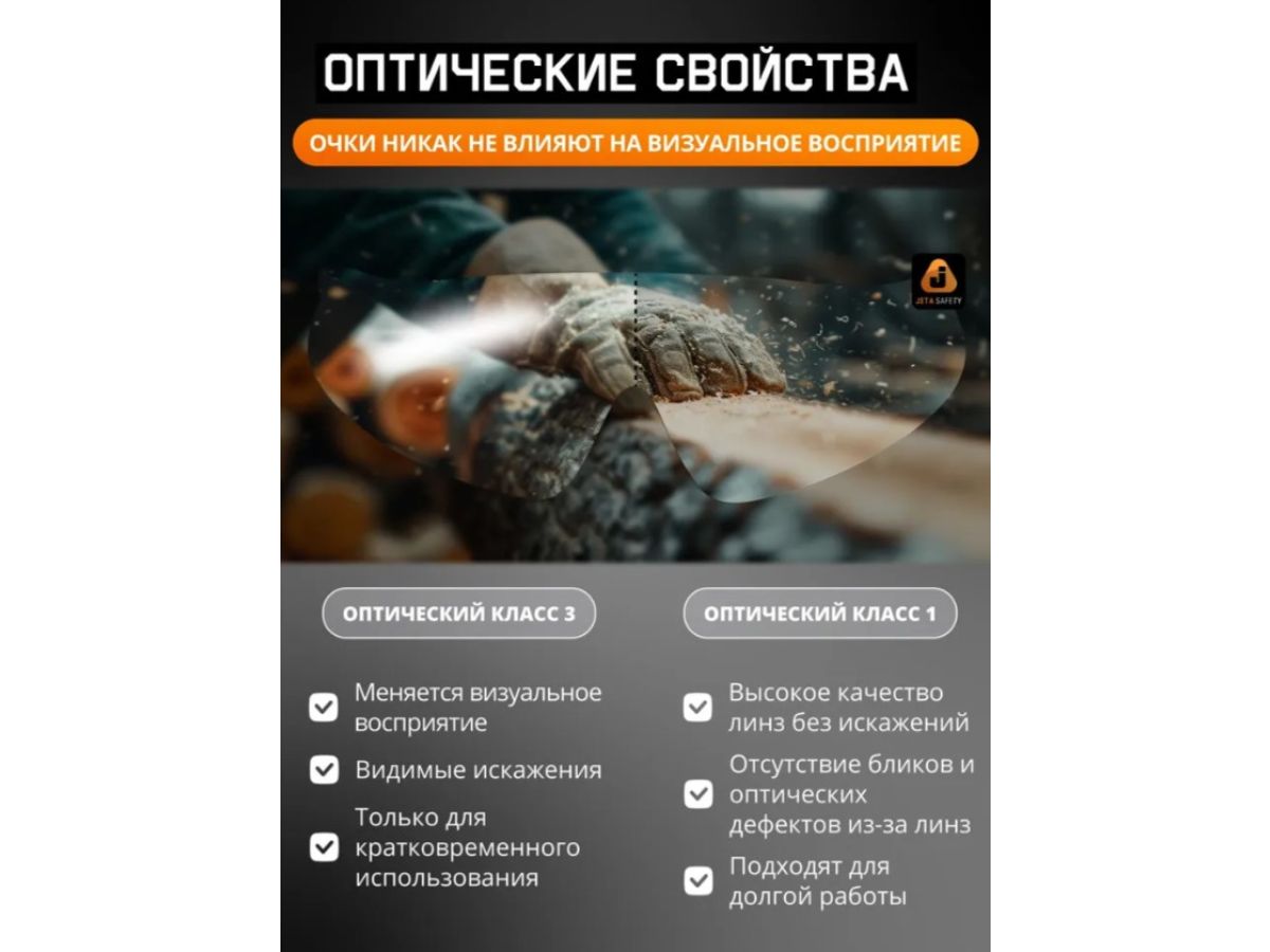 Очки открытые JETA SAFETY Eclipse дымчатые