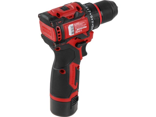 Аккум. дрель-шуруповерт WORTEX BD 1213-1 Dli в чем. 12 В, 40 Н*м, 2х2 А*ч, БЗП 10 мм (БЕСЩЁТ.ДВИГ., подсветка рабочей зоны, метал. патрон)