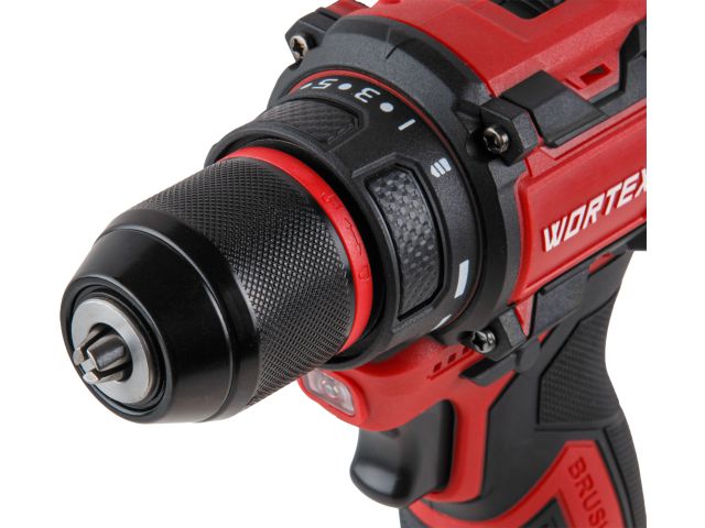Аккум. дрель-шуруповерт WORTEX BD 1213-1 Dli в чем. 12 В, 40 Н*м, 2х2 А*ч, БЗП 10 мм (БЕСЩЁТ.ДВИГ., подсветка рабочей зоны, метал. патрон)