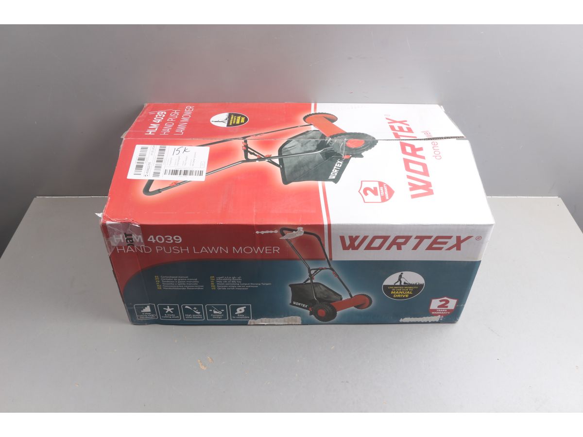 б/у Газонокосилка механическая WORTEX HLM 4039 шир. 400 мм., выс. 16-39 мм. уцененный (0300306303)