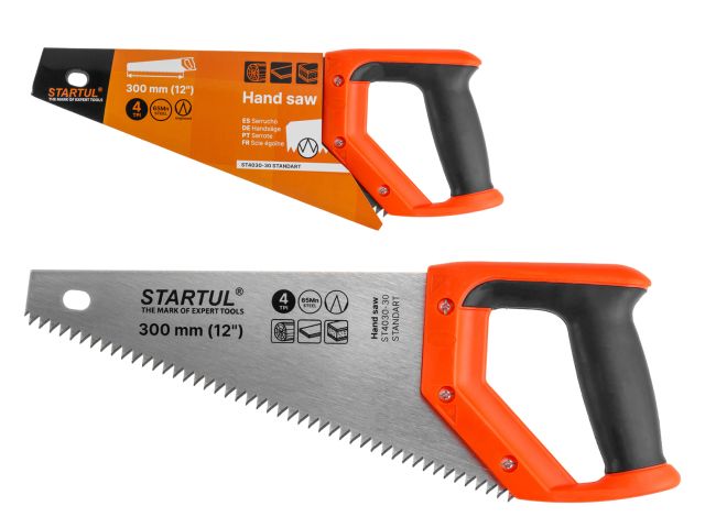 Ножовка по дер. 300мм 4 TPI STARTUL STANDART (ST4030-30) (Крупный зуб)