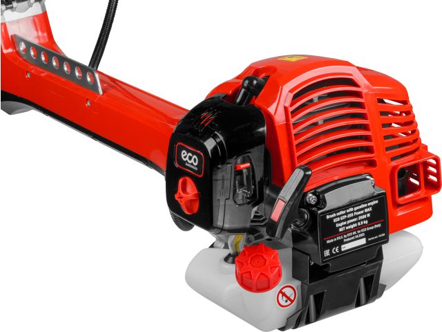 Мотокоса ECO GTP-255 Power MAX (2.5 кВт, 3.4 л.с., 52.0 см3, лёгкий запуск, антивибрационная штанга, нож 4Т,ремень двухлямочный)