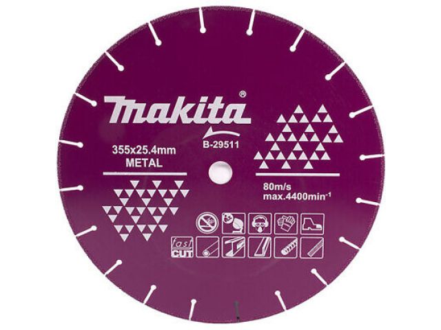 Алмазный круг 355х25.4 мм по металлу сегмент. MAKITA