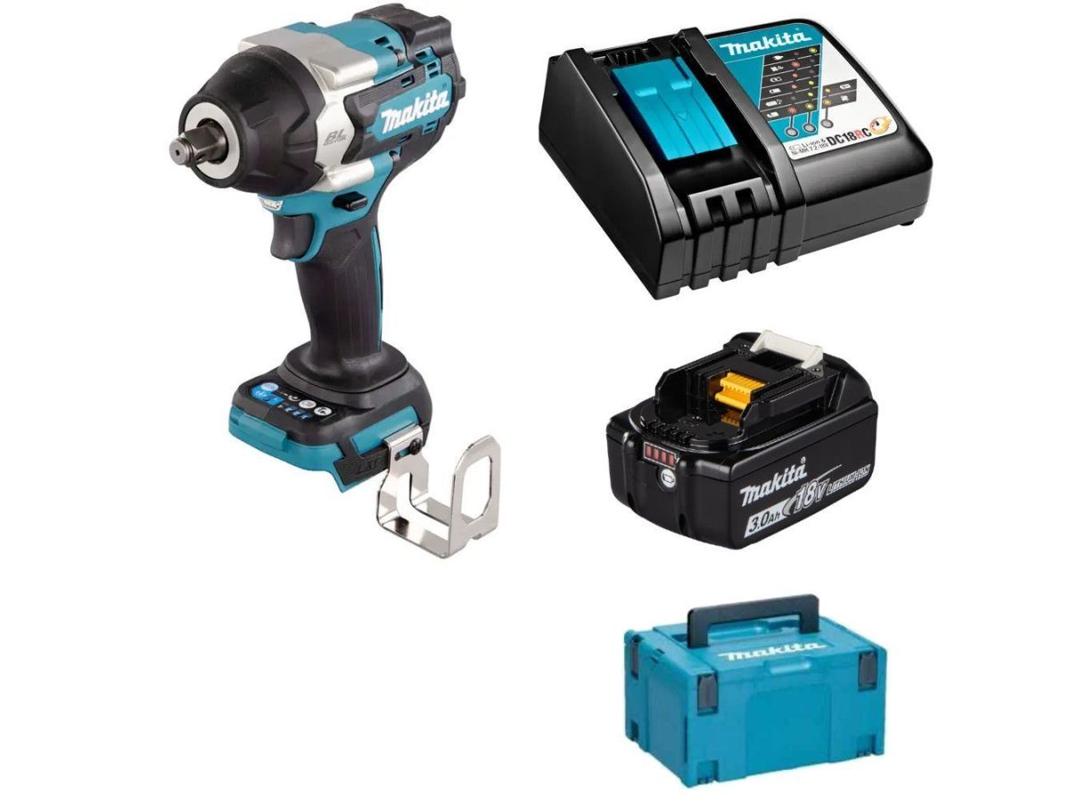 Аккум. ударный гайковерт MAKITA LXT DTW700RF1J в кейсе