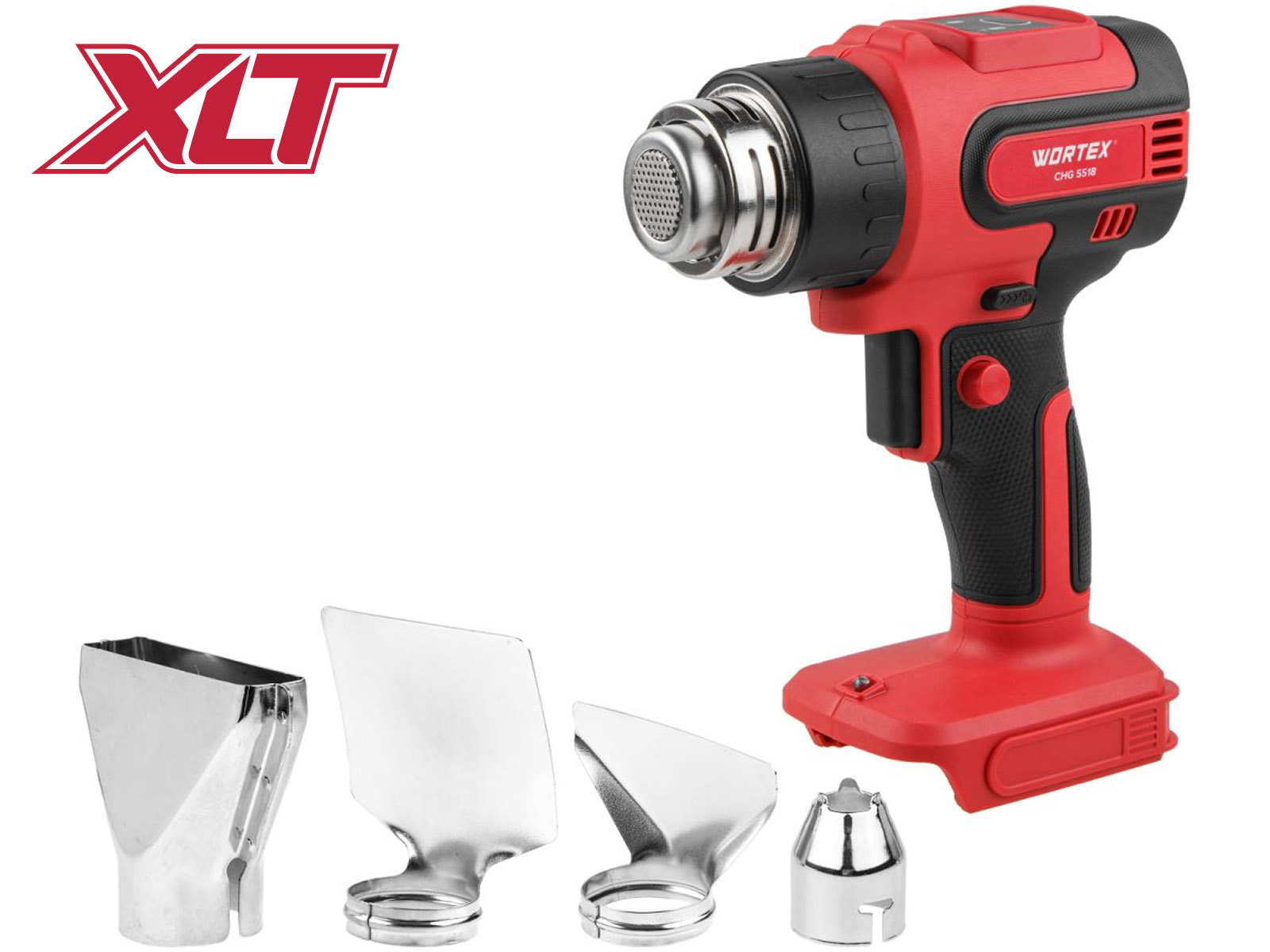 Аккум. термовоздуходувка WORTEX CHG 5518 в кор. ALL1 XLT SOLO 18 В, 1 скор., 300-550 °C