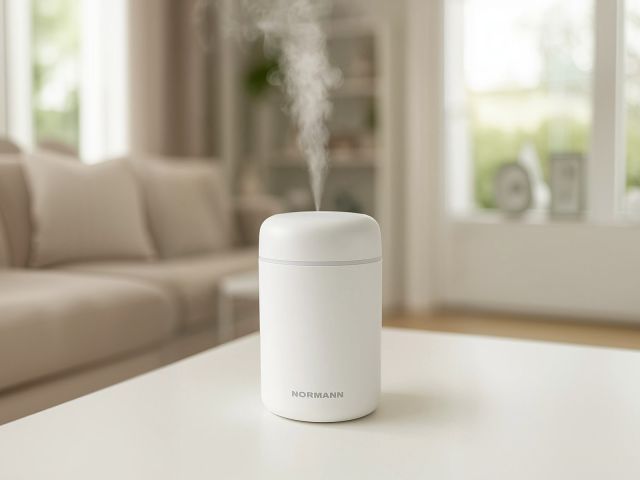 Увлажнитель воздуха NORMANN AUH-100 (белый) (5 Вт; объем 300 мл; произв. 45 мл/ч; MicroUSB кабель)